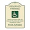 Signmission Reserved Parking Vehicles or Dis Vet Plates or State Disabled Card This Space, TG-1824-22999 A-DES-TG-1824-22999 - alternate 1